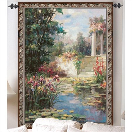 MANUAL WOODWORKERS & WEAVERS Manual Woodworkers and Weavers HWGOWG The Water Garden Tapestry Wall Hanging Vertical 35 X 53 in. HWGOWG